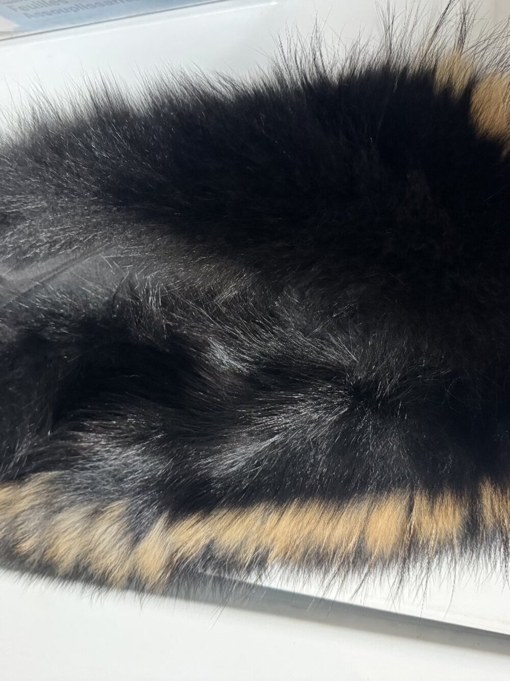 Gorski Black Tan Fur Stole
